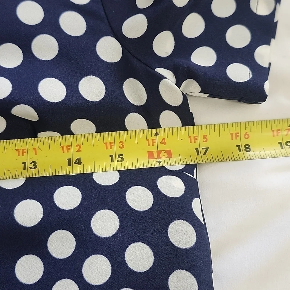 J. Crew Navy Polka Dot Gallery Dress NWOT